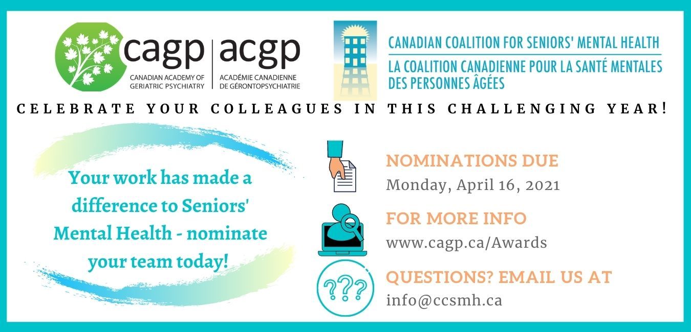 2021 CAGP CCSMH CALL FOR AWARDS March 18 2021 CAGP CCSMH CALL FOR AWARDS March 18