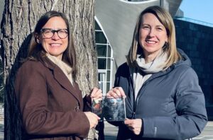 Sage Seniors Association - two women accepting the award