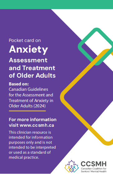 Anxiety - Pocket card for clinicians